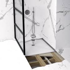 Barrier free living walk in showers are designed to provide a safe, independent and convenient alternative to a traditional bath tub. Wet Room Shower Tray Kit With Offset Drain