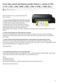 Check spelling or type a new query. Cara Mengatasi Printer Epson L300 Lampu Tinta Dan Kertas Berkedip