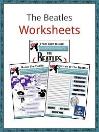 Bands like the beatles have redefined the genre and increased the fan following of this genre. The Beatles Facts Worksheets Musical Background For Kids
