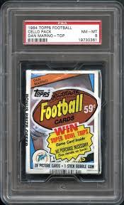 Other than the bright colors and great photography within its checklist, there is one thing about the 1984 topps football card set that is instantly noticeable. Lot Detail 1984 Topps Football Cello Pack Dan Marino On Top Psa 8 Nm Mt