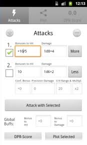 I'm not sure that that would be easily possible. D20 Attack Calculator