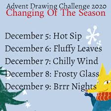 My Entry To The Advent Drawing Challenge December 08 Frosty Glass Peakd You can do them in order or skip if you want, and there's only 15.