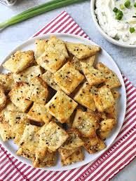 Maybe you would like to learn more about one of these? Everything Bagel Crackers With Whipped Scallion Cream Cheese My Casual Pantry