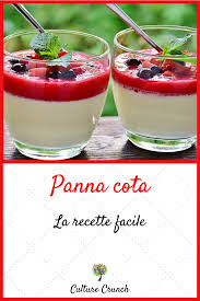 Panna Cota La Recette Facile Recette Recette Panacotta Recettes De Cuisine