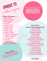 Birthday Party Game Who Knows The Birthday Boy Best Pink And Mint Color 50th Birthday Party Games 21st Birthday Party Games Movie Birthday Party