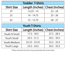 Youth Shirt Sizes Online Charts Collection