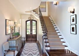 From glass panels to wrought iron balusters, there are many stair railing options available. A Transitional Austin Home With A French Country Aesthetic Luxe Interiors Design