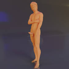 OBJ file Dylan - Male Nude (3 Versions)・3D printer design to download・Cults