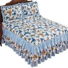 Best reviews guide analyzes and compares all new bedspreads of 2021. King Sizes Twin Full Queen Emily Quilted Blue And Yellow Floral Ruffled Bedspread Machine Washable 3 Tiers Of Ruffles Polyester Coordinating Floral Patterns Bedspreads Coverlets Home Kitchen Florent Dejardin Fr