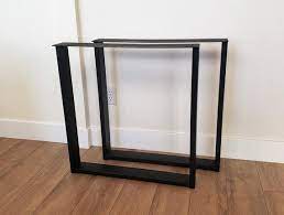 28 dining, 34 counter and 40 bar height. U Frame Metal Table Legs Pair Desk Table Legs Dining Etsy