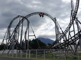 Alton towers is located in a conservation area, which puts restrictions on its permissible development, notably that no structures in the park should be built above tree line and if so should be disguised from external views of the park; Fuji Q Highland Takabisha