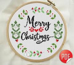 Access needlework patterns to download and you can check your pattern wherever you go. Christmas Cross Stitch Pattern Setmodern Cross Stitchcounted Etsy Christmas Cross Cross Stitch Patterns Christmas Simple Cross Stitch