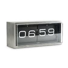 Leff Amsterdam Brick Wandklok Tafelklok Rvs 24h Koper Wandklok Klok Bureauklok