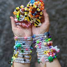 Single Kandi Bracelet Colorful Beaded Rave Bracelets For - Etsy Uk