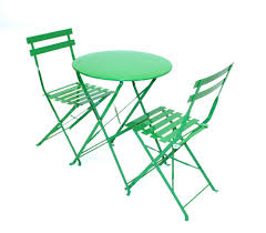 Green Bistro Set Green Balcony Set Metal Folding Table And 2 Chairs Bistro Set Metal Folding Table Outdoor Chairs