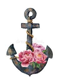 When it comes to the kind of bouquet you want, there are many options. Watercolor Retro Anchor With Rope And Peony Flowers Vintage Illustration Isolated On White Background For Design Prints Or Back Stock Illustration Illustration Of Anchor Element 72881071
