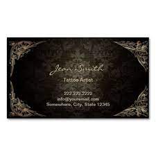 Business cards are accessories that come in handy during networking. Tattoo Artist Vintage Framed Damask Business Card Zazzle Com Graphic Design Business Card Art Business Cards Salon Business Cards