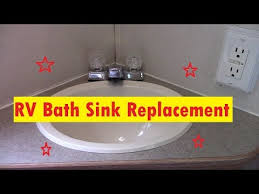 rv bathroom sink replacement youtube