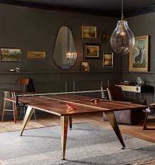 We Usually Haul Our Pingpong Table Indoors And Cover It With A Tablecloth For Thanksgiving But We Never Cons Table Tennis Room Small Game Rooms Ping Pong Room
