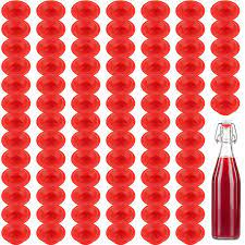 Amazon Com 70 Pieces Silicone Rubber Gaskets Washer For Swing Flip Bottle Hat Shaped Swing Top Washers Leak Proof Seal Gasket Replacements For Home Brew Beer Soda Bottle Sealing Kitchen Dining
