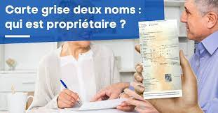 Vous recevrez la carte grise définitive sous pli sécurisé à votre domicile dans un délai qui peut varier. Carte Grise Deux Noms Qui Est Proprietaire
