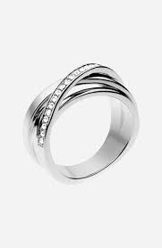 Michael Kors Brilliance Crystal Intertwined Ring Michael Kors Ring Mens Wedding Rings Diamond Wedding Bands