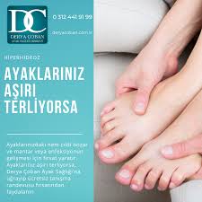 ayak neden terler hiperhidroz nedir