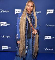 Eva Marcille On Instagram Less Is More Thanks To Helenanthonyofficial For This Denim Look Eva Marcille Braids For Long Hair Natural Hair Styles