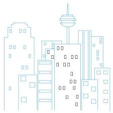 How to draw a buildings apartment for kids and art coloring book with brush pages drawing easy hi kids! How To Draw A City Fun Drawing Lessons For Kids Adults Drawing Lessons For Kids City Drawing Drawing Lessons