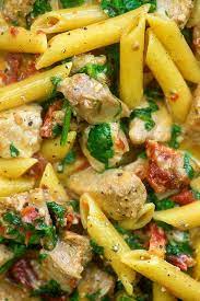 Creamy Tuscan Pork Pasta Skillet Recipe Pork Pasta Pork Medallion Recipes Chicken Pork Recipe