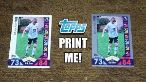 Ever wanted to see the process of making a trading card? Topps Print Me Match Attax 2016 17 Youtube