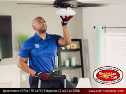 Ceiling Fans Can Make Your Home More Comfortable And Enhance Your Decor At Electrician On Call We Provi Ceiling Fan Installation Fan Installation Ceiling Fan