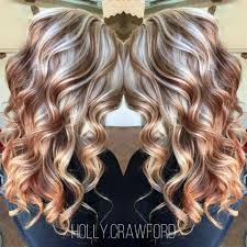 Golden copper hair is a pale copper red color often revved up with lighter babylights that blend effortlessly for a warm hair color that borders on the edge of rose gold. Light Copper Hair With Blonde Highlights Novocom Top