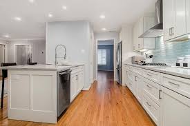In This Kitchen Beautiful Golden Oak Flooring Was Installed To Match The Existing Flooring In Other Rooms And T Oak Floor Kitchen Oak Floors Golden Oak Floors