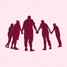 Holding hands in prayer — Stock Vector © biblebox #87435472