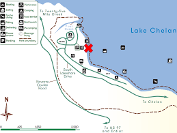 Maps Washington Lake Chelan State Park Paddle Ez