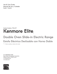 Press the unlock button on the control panel for 3 seconds. Kenmore 790 4111 Elite 30 Double Oven Slide In Electric Range W Convection Black El Manual Del Propietario Manualzz