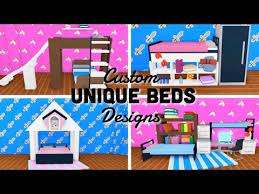 Custom Unique Beds Design Ideas Building Hacks Roblox Adopt Me Youtube Unique Bed Design Adopt Idea Cool House Designs