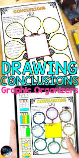 Drawing Conclusions Worksheets Paper Digital Reading Graphic Organizers In 2021 Reading Graphic Organizers Graphic Organizers Drawing Conclusions