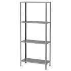 Shelf unit, indoor/outdoor galvanized, 23 5/8x10 5/8x55 1/8 