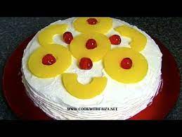 Pineapple Fresh Cream Cake Cook With Faiza Youtube Food Cake Chai Recipe