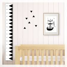 Zig Zag Chevron Height Growth Chart Geometric Scandi Geo