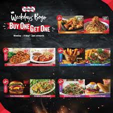 Let's lunch like it's friday! 2 Sep 2020 Onward Tgi Fridays Weekdays Bogo Buy 1 Free 1 Promotion Everydayonsales Com