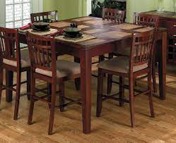 10 Small Dinette Set Design Wooden Square Table And 6 Chairs Of Dinette Set For Dining Room In Hardwo Kitchen Table Settings Top Kitchen Table Square Kitchen