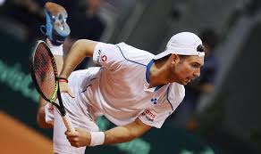 May be an image of 2. Davis Cup Osterreich Gegen Chile Jurij Rodionov Unterliegt In Salzburg Nicolas Jarry Tennisnet Com
