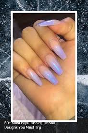 Acrylic nail paints are a mixture of liquid monomer and powder polymer. 50 Most Popular Acrylic Nail Designs You Must Try Nail Designs Acrylic Nail Designs Acrylic Nails