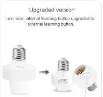 QIACHIP Smart WiFi Bulb Socket E26 E27 Light Bulb Adapter ...