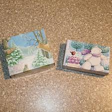 How to make a simple box out of a greeting or chritmascard. Repurpose Old Cards By Making A Gift Box Christmas Card Crafts Greeting Card Craft Greeting Card Box