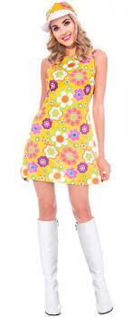 Le meilleur robe 60's vintage sélectionné par bitonio. Amscan Kleid 60 S Flower Power Damen 2 Teilig Internet Bikes