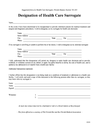 For the health care surrogate act's definition of decisional incapacity, see supra note 8 and accompanying text. Healthcare Surrogate Form Fill Online Printable Fillable Blank Pdffiller